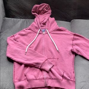 pink American eagle zip up